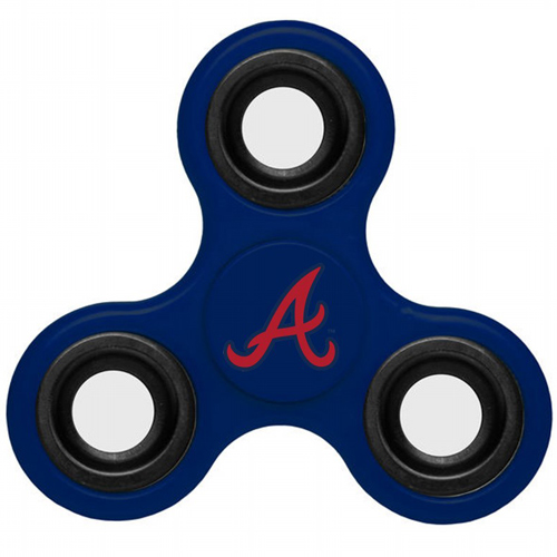 MLB Atlanta Braves 3 Way Fidget Spinner F55 - Royal - Click Image to Close